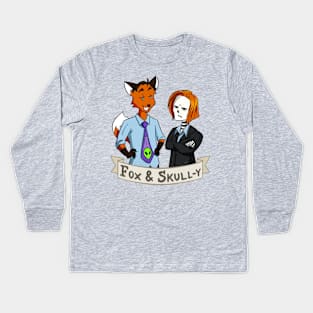 Fox and Skull-y Kids Long Sleeve T-Shirt